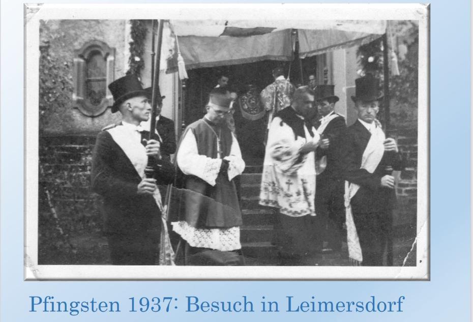 Erzbischof Dr. Dr. Eduard Profittlich 1937 Leimersdorf